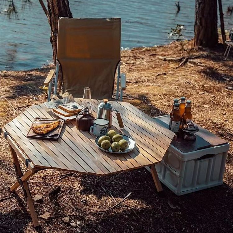 Octagonal Folding Camping Picnic Table