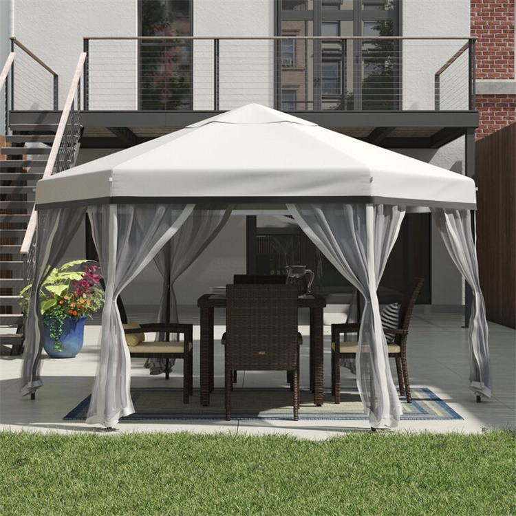 11x11ft Soft-top Hexagon Gazebo