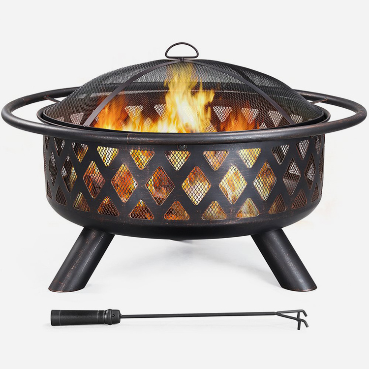 36'' Outdoors Iron Fire Pit