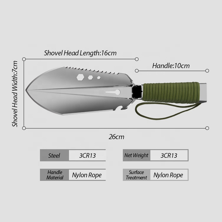 Outdoor Multi-Functional Military Shovel