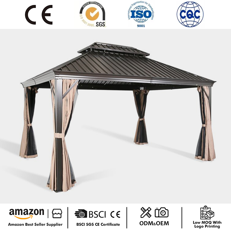 12' x 10' Aluminum Frame Hardtop Gazebo