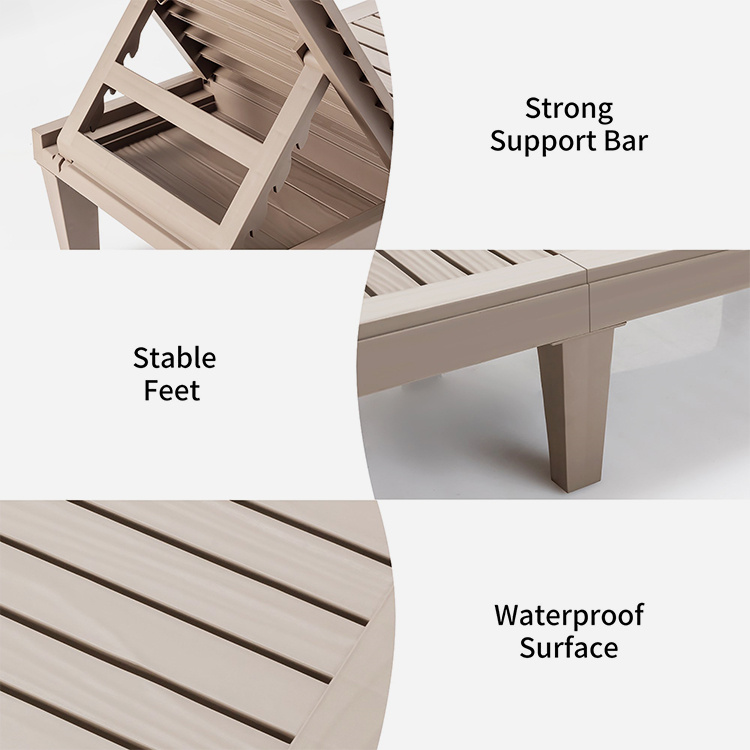 Patio Adjustable Lounge Chair Chaise