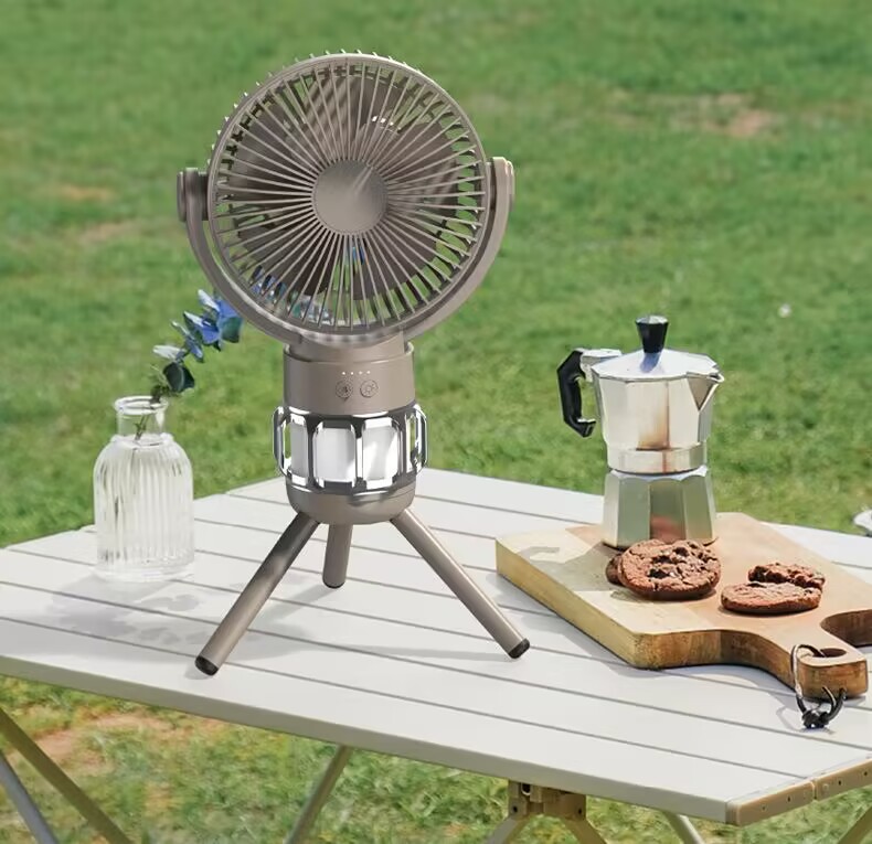 Camping Fan with LED Lantern