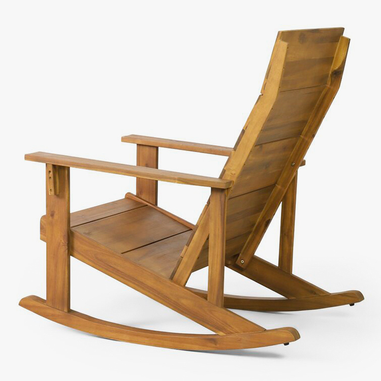 Solid Wood Adirondack Rocking Chair