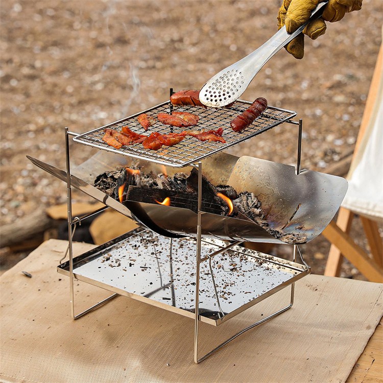 Multi-Function Folding Bonfire Stand