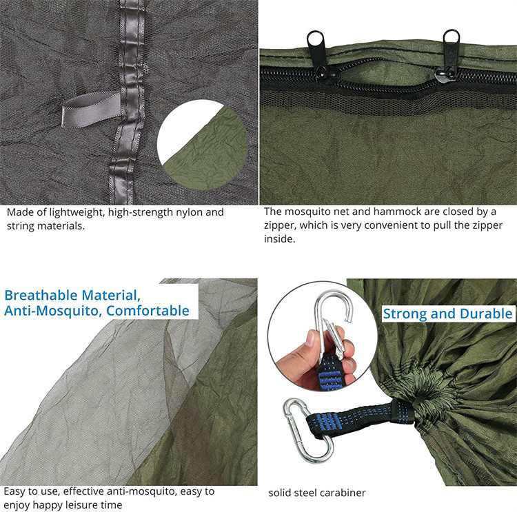 Outdoor Camping Hammock with Mosquito Net