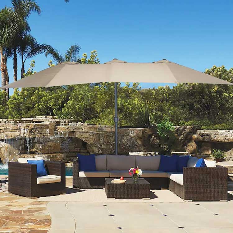 Double Sided Patio Umbrella