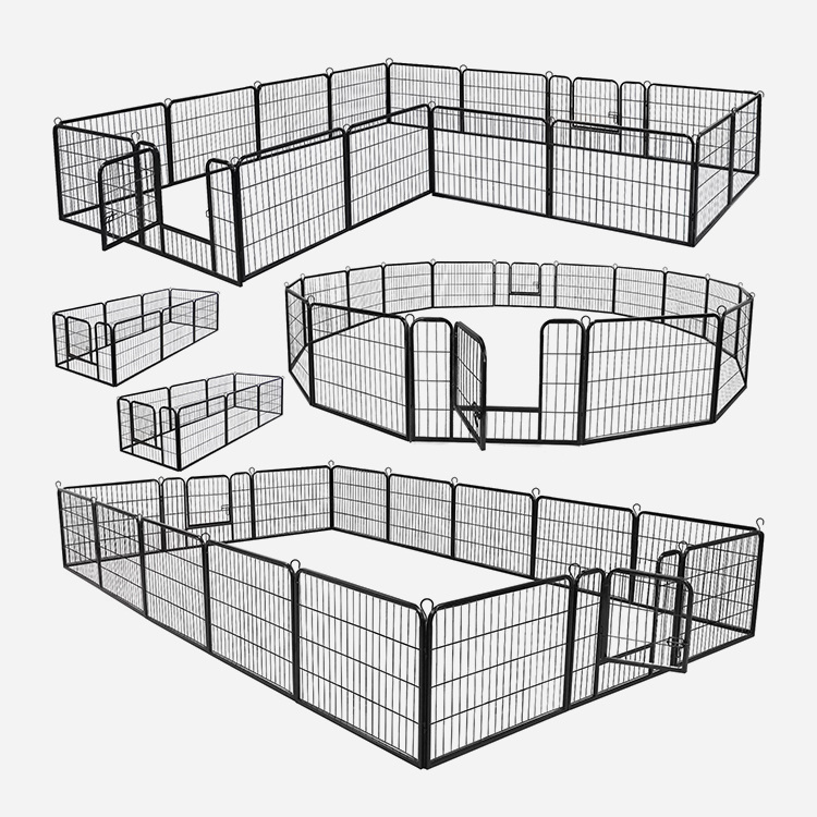 16 Panel Metal Pet Dog Playpen Kennel