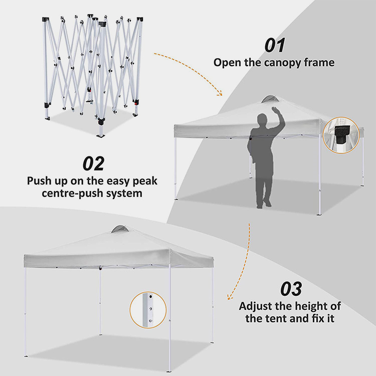 3x3m Portable Pop Up Canopy Tent