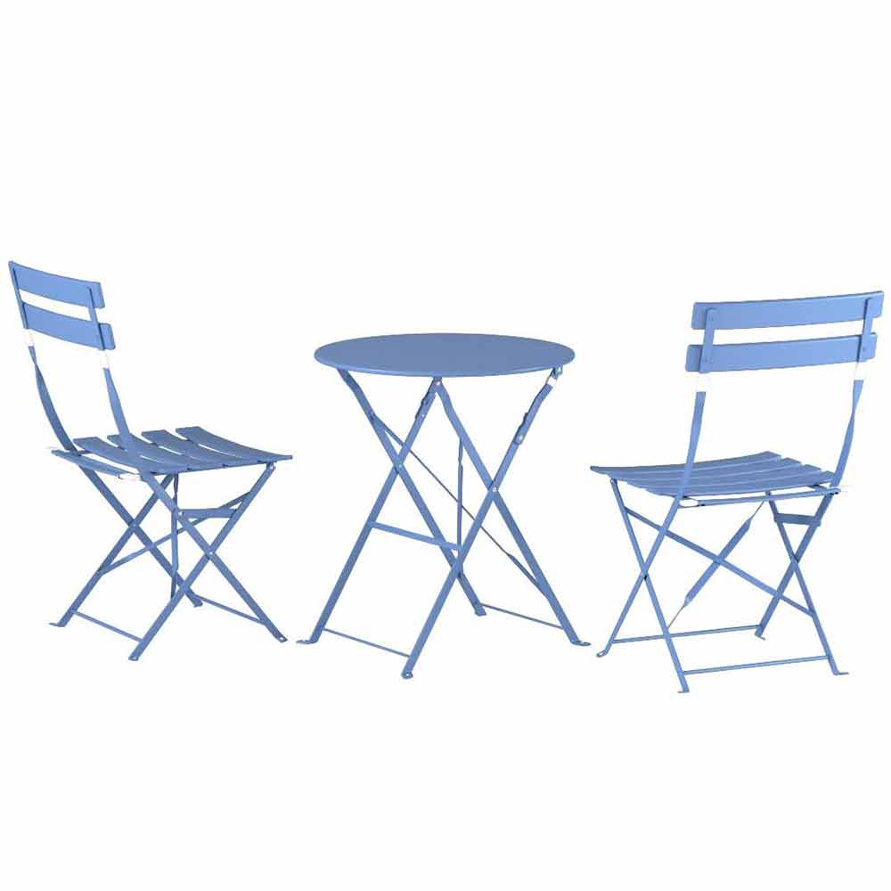 Outdoor 3 Piece Folding Bistro Furniture Set