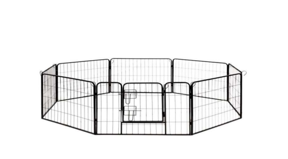 8 Panels Metal Barrier Kennel Fence Assembly Instructions