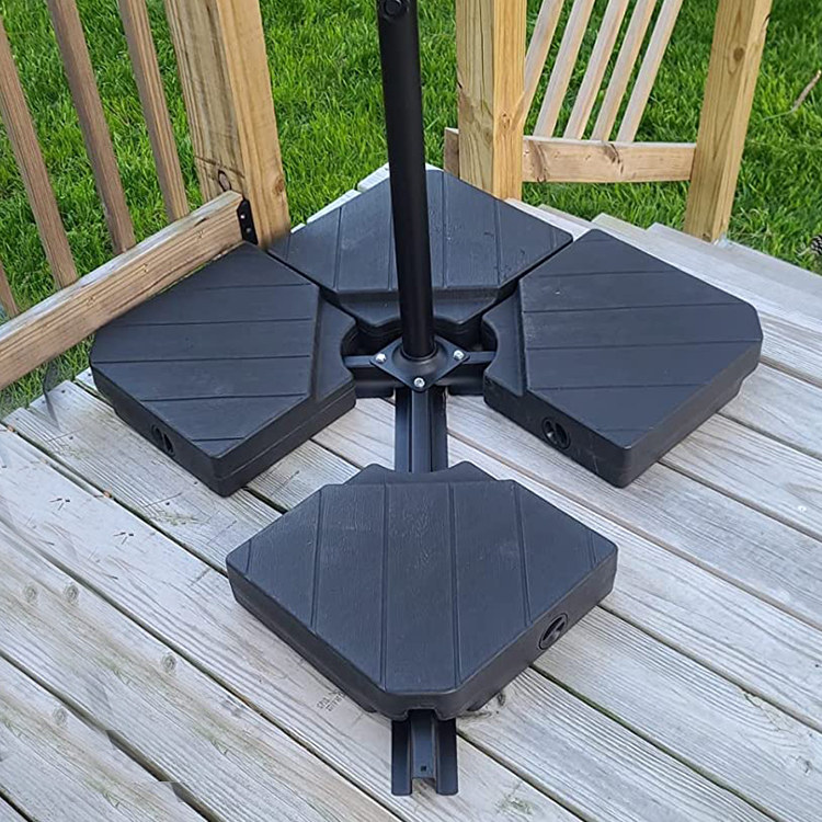 4 PCS Cantilever Hanging Patio Umbrella Base