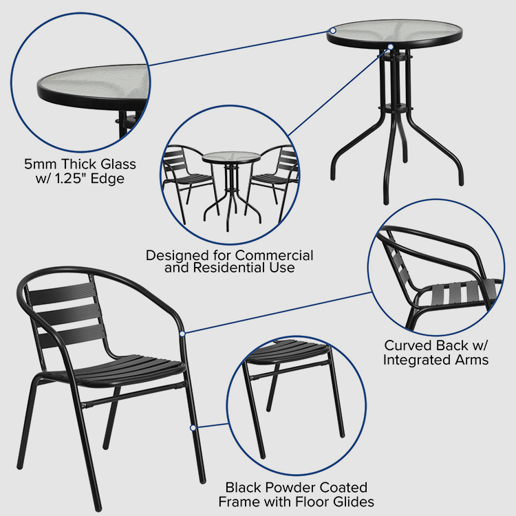 Patio Bistro Dining Furniture Set