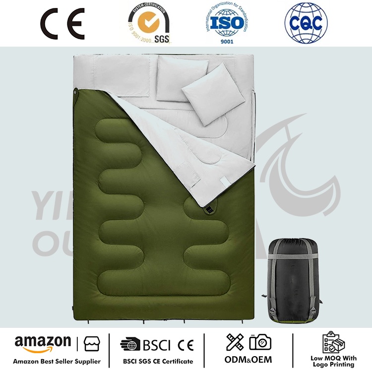 Double Sleeping Bag with Pillow