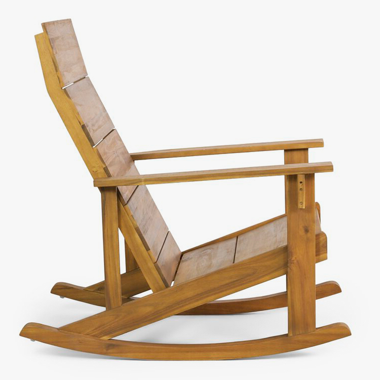 Solid Wood Adirondack Rocking Chair