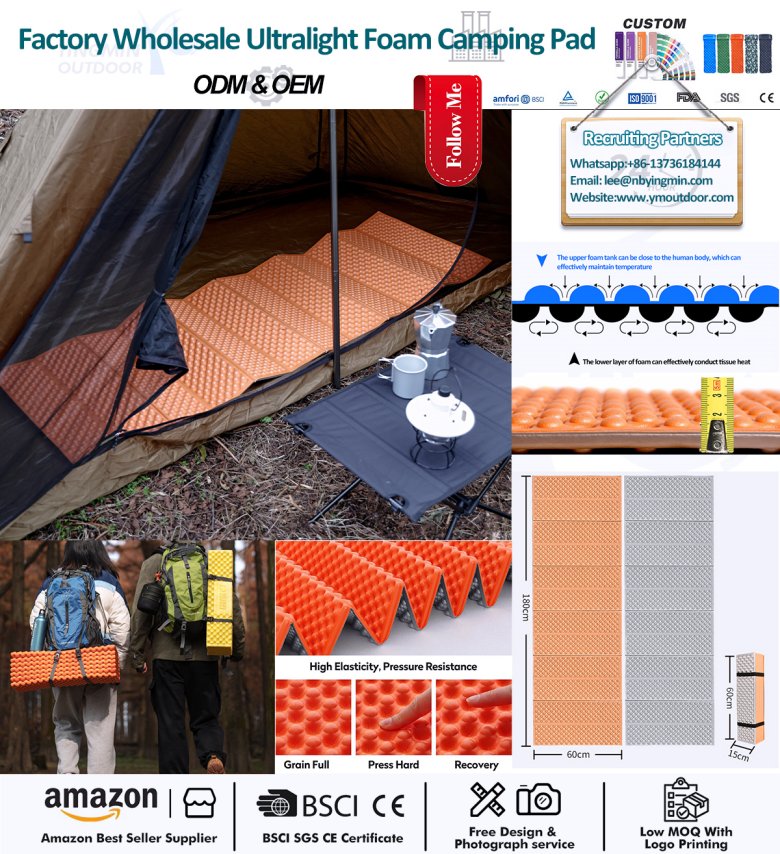 Light weight and compact sleeping mat
