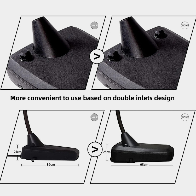 12 FT Curvy Patio Cantilever Umbrella with Base