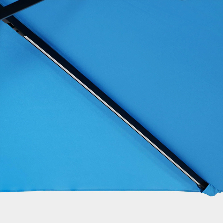 10FT LED Solar Hanging Market Patio Umbrella