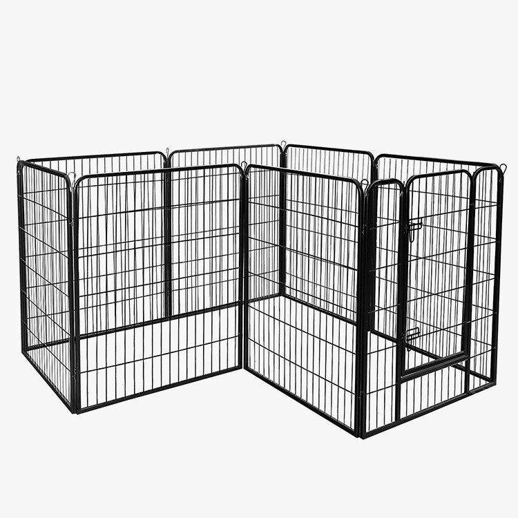 8 Panels Metal Barrier Kennel Fence