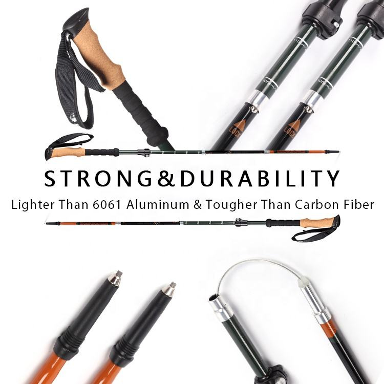 2pc Folding Trekking Hiking Poles