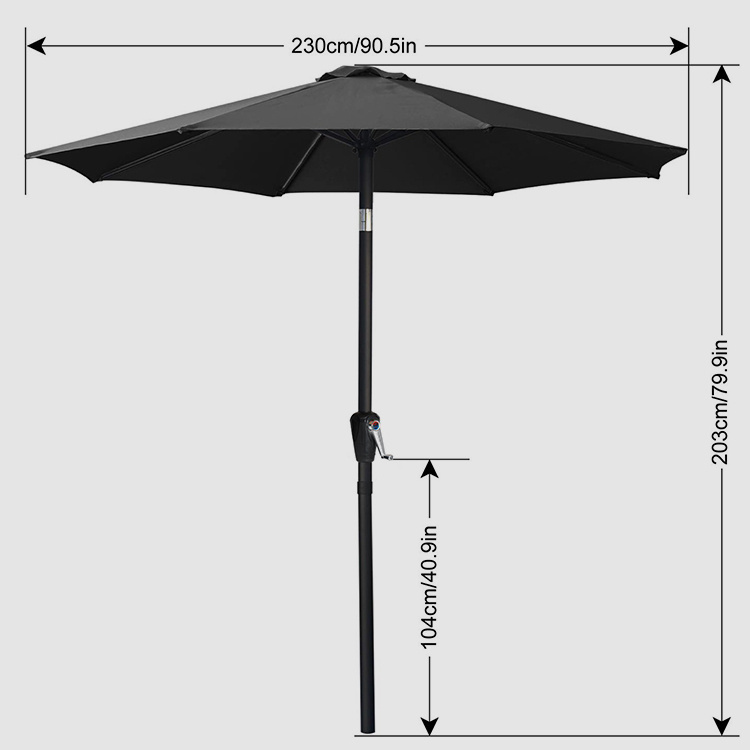 7.5FT Patio Umbrella,8 Ribs