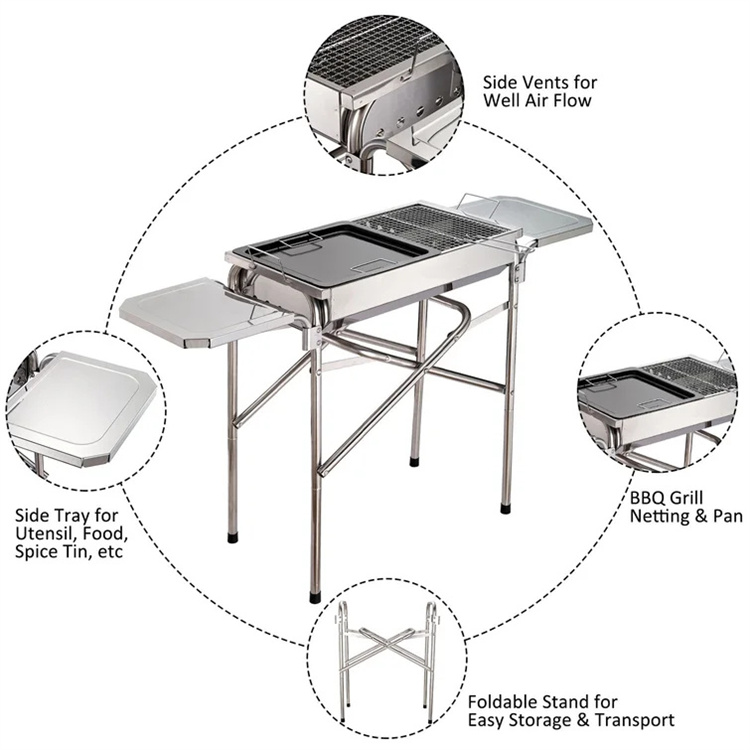 Portable BBQ Charcoal Barbecue Grill