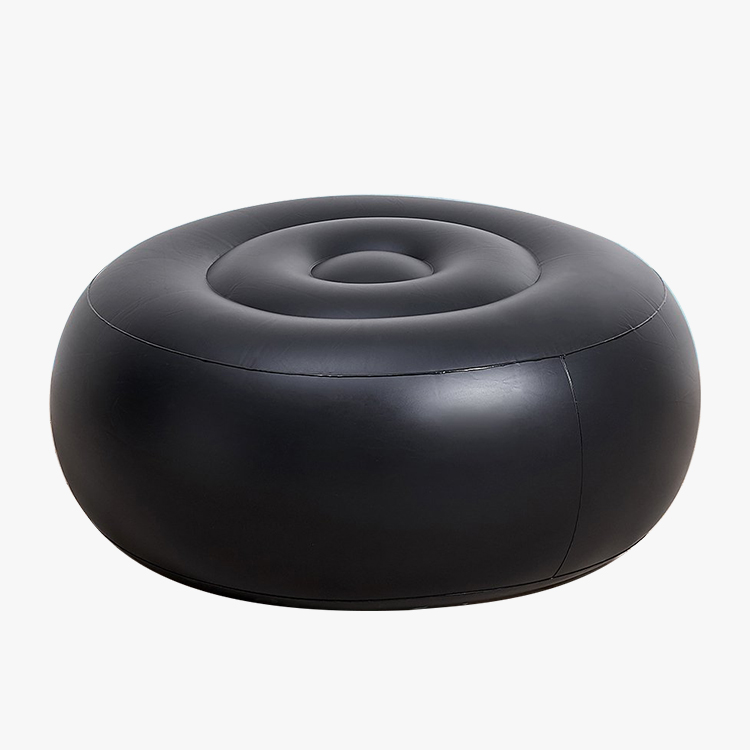 Inflatable Stool Ottoman Blue Leaf