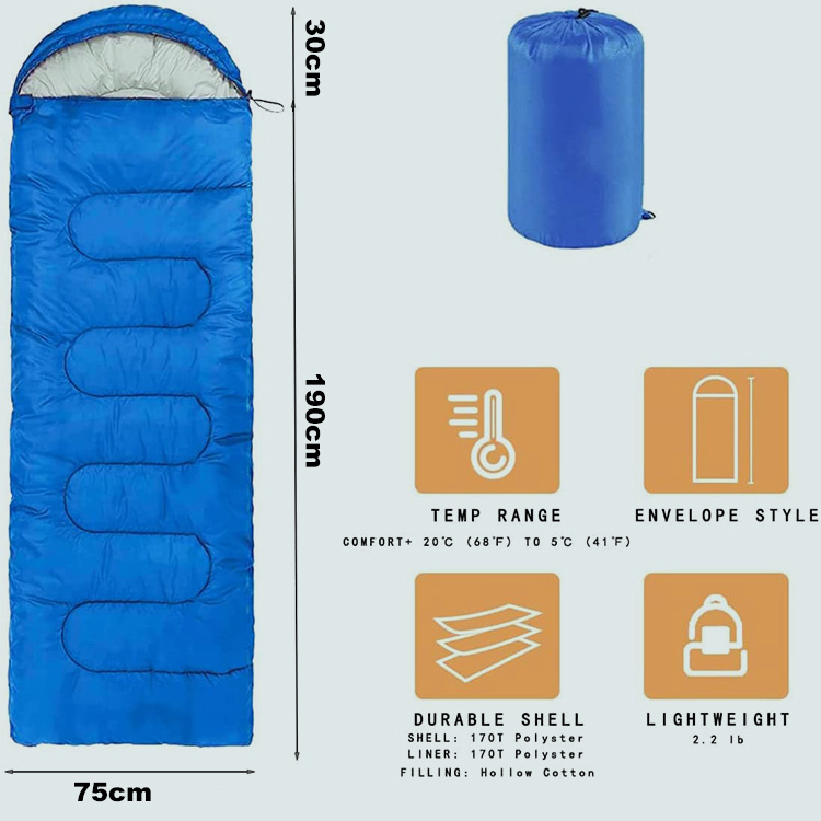 Outdoor Camping 3 Seasons Sleeping Bag