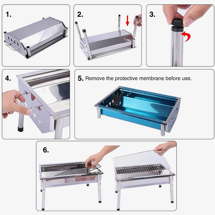 Portable BBQ Grill Small Camping Grill