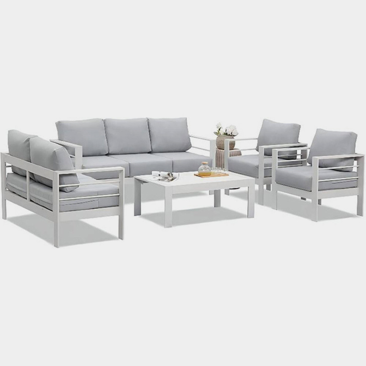5-Pcs Set Aluminum Patio Chat Set
