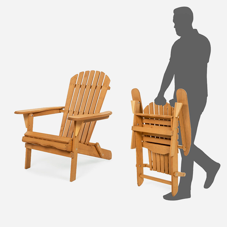 Outdoor Patio Folding Adirondack Chair