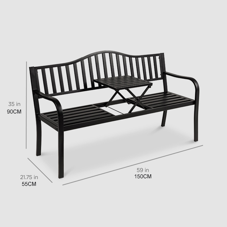Outdoor Cast Iron Garden Bench Table