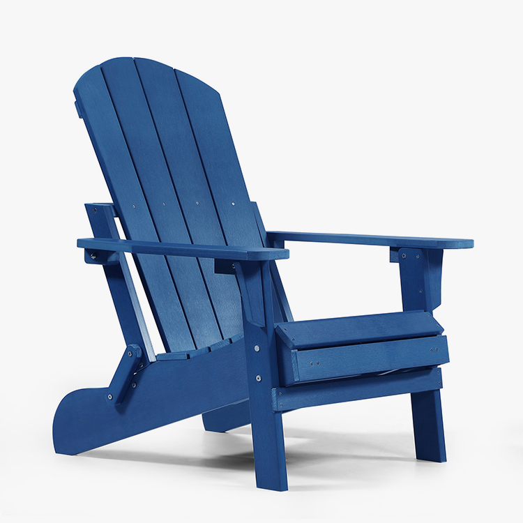 Resin Folding Adirondack Chair with Ottoman