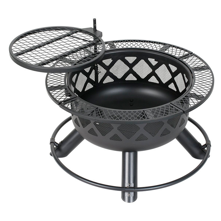 Wood Burning Fire Pit for Outdoor Grill