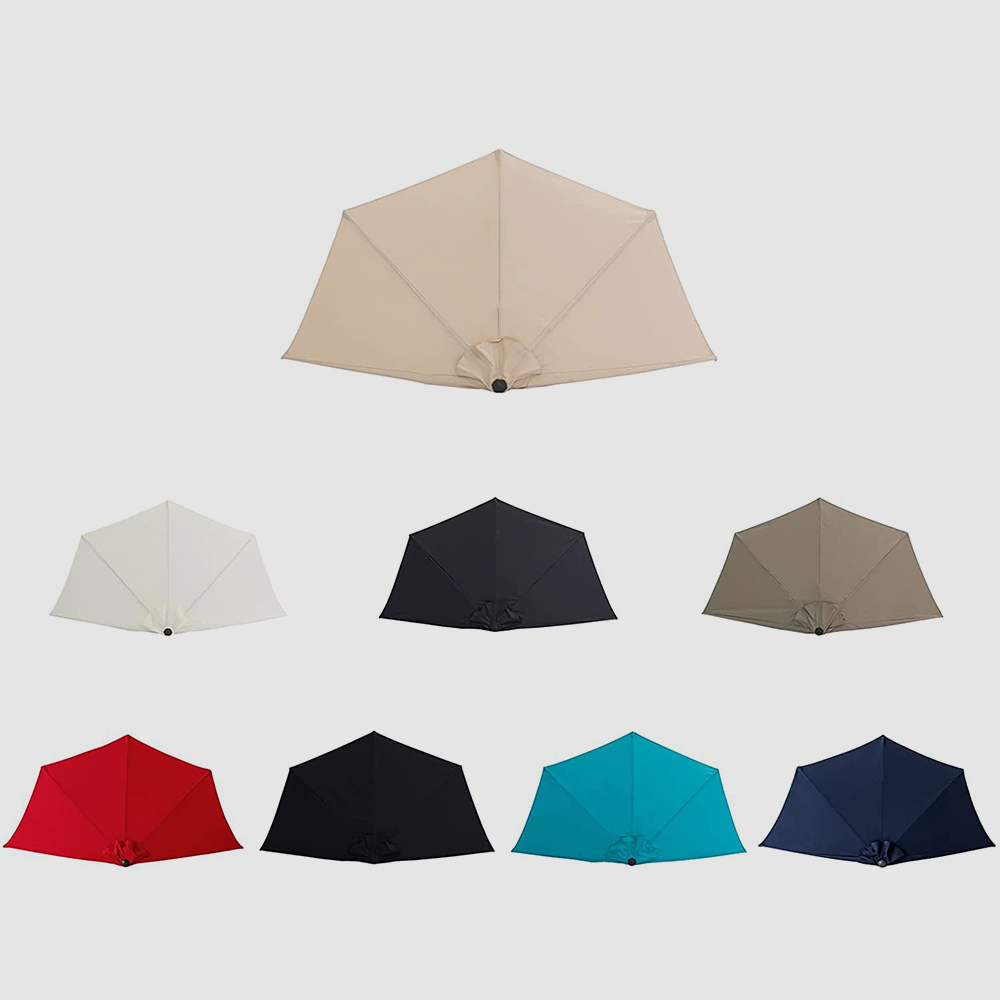 9ft Semi-Circular Terrace Outdoor Umbrella