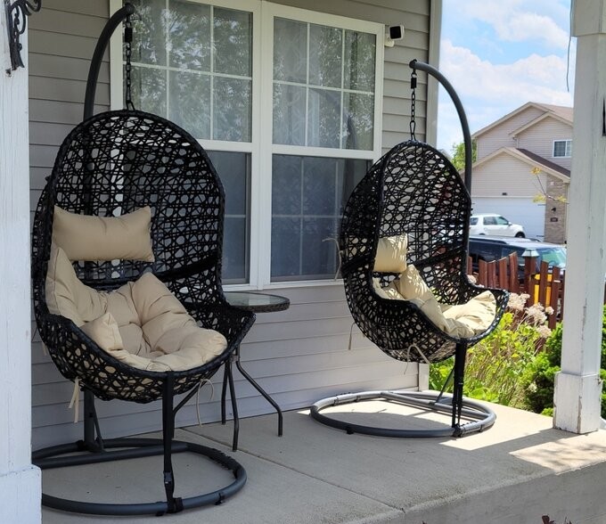 Egg Round Base Metal Chair Stand Installation Guide