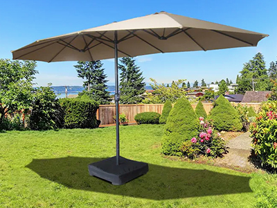 The benefits of double sided patio umbrella. 