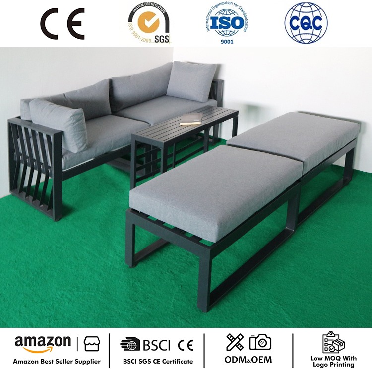 Newest Outdoor Sectional Sofa Set Aluminum