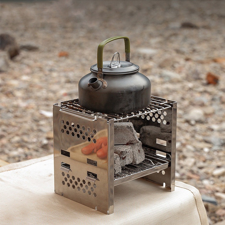 Camping BBQ stove burner