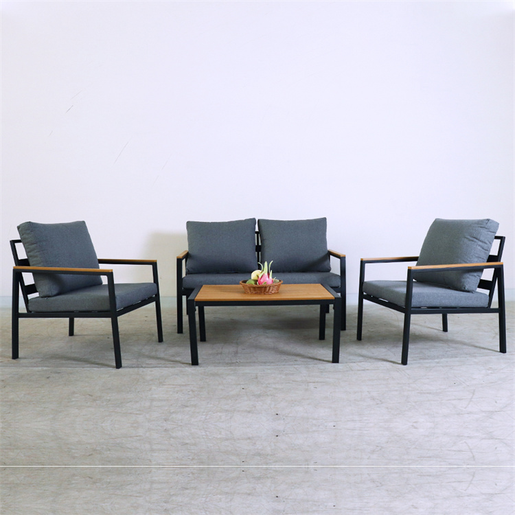 Outdoor 4 Piece Steel Conversation Set