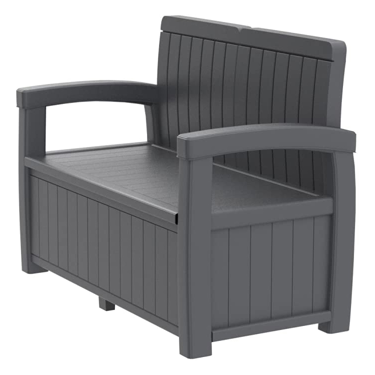 49 Gal Resin Outdoor Storage Box Bench