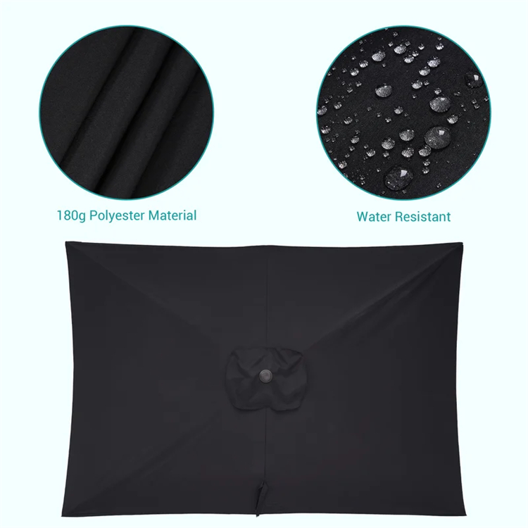 10x 6.5FT Rectangular Market Umbrella