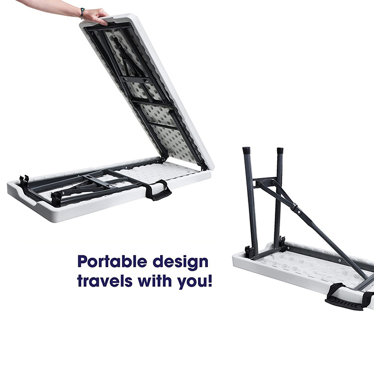 Folding 6FT Plastic Portable Bench