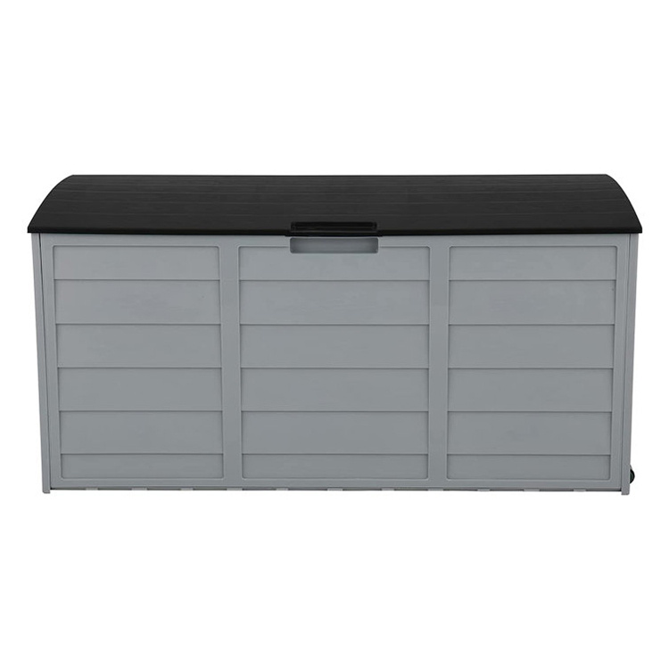 75 Gallons Resin Deck Box Storage with Wheels