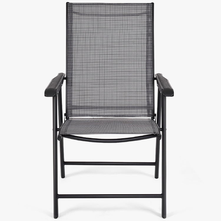 Patio Folding Deck with Armrest Dining Chairs