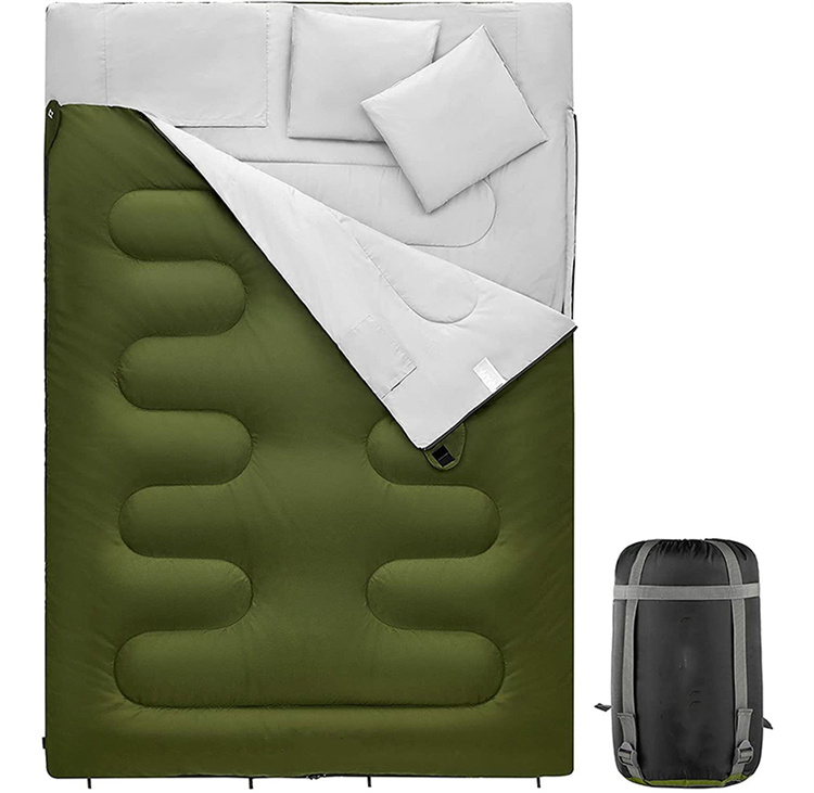 Double Sleeping Bag with Pillow