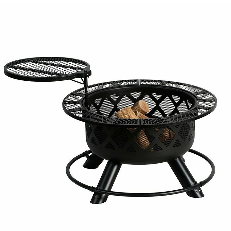 Wood Burning Fire Pit for Outdoor Grill