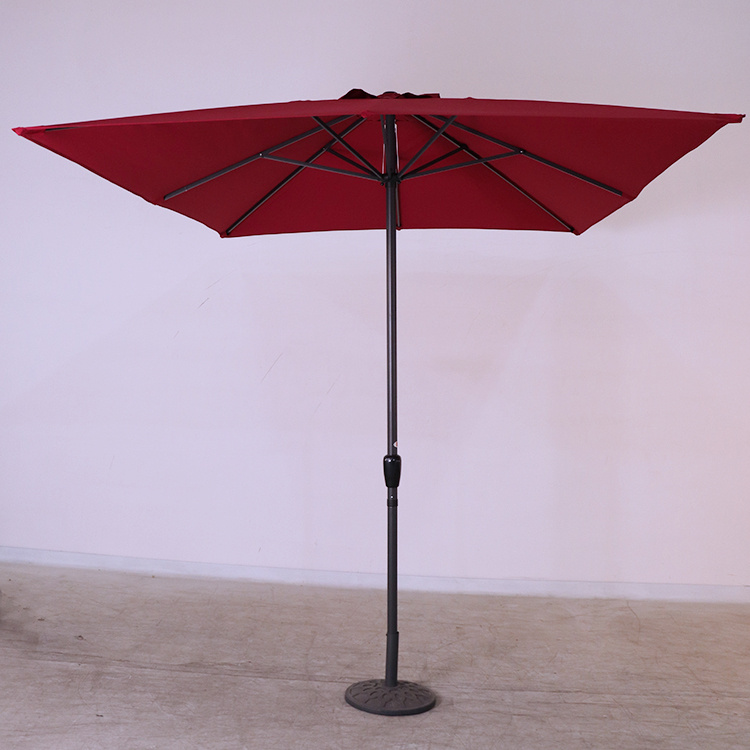 8 x 11ft Rectangular Patio Market Umbrella