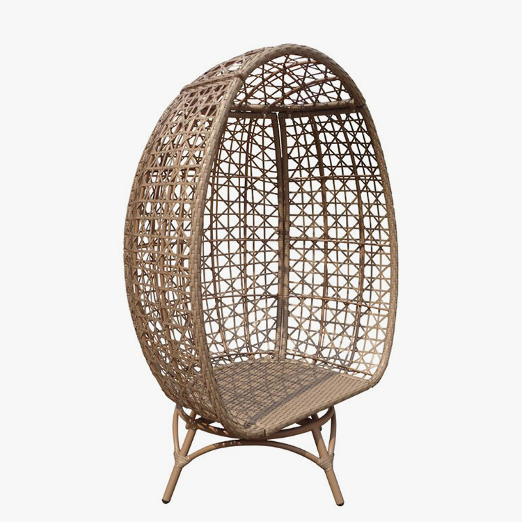 Outdoor Wicker Swivel Egg Chair