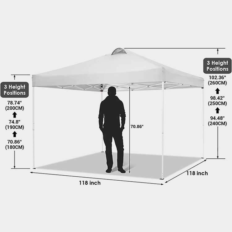 3x3m Portable Pop Up Canopy Tent